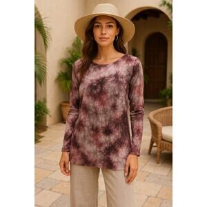 XCVI Tie-Dye Long Sleeve Tunic Top – NWT – Size M